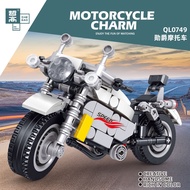 Zhego QL0748-51 Motorcycle Building Blocks Wasp Cheetah Motorcycle Model Building Blocks Assembling 