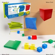 Moun Kids Math Plaything: Base Ten Blocks Set with Counting Cubes