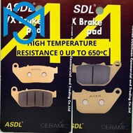 Harley XL 1200 X Sportster 48 Forty Brake Pads EIGHT 10-13 Ceramics