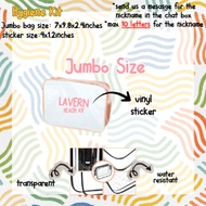 PERSONALIZED KIDS HYGIENE KIT WITH STICKER NAME -transparent