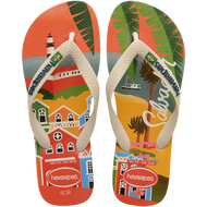 HAVAIANAS รองเท้าแตะ Top Postcard Flip Flops CREAM 41490720121U_H3CMXX