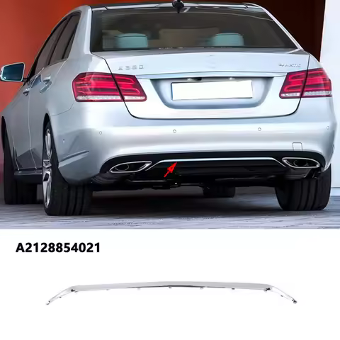 For Mercedes Benz E Class W212 E350 E400 E200 E260 E320 Rear Bumper Chrome Plating Chromium Trim Spo