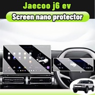 Screen protector For jaecoo j6 ev inch Nano plastic material Anti-Glare Bubble-Free Anti-scratch fit