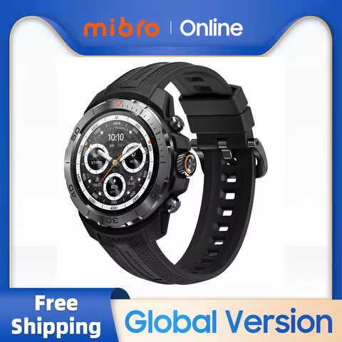 Mibro GS Explorer Smartwatch Rugged Military Grade UHD Screen Altimeter Barometer Compass GPS 10ATM 
