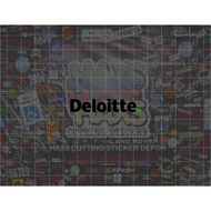 Deloitte Cutting Sticker Size 5 Cm for Car Motorcycles