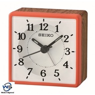 Seiko QHE175RN QHE175R Square White Dial Table alarm clock