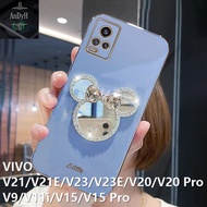 Case Handphone Motif Pohon Aksen Cermin Untuk VIVO Y20 2021 Y12S 2021