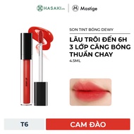 Son Tint Bóng Mastige Dewy Lâu Trôi Màu T6 Cam Đào 4.5ml