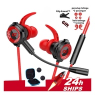 Headset Gaming Sport PUBG ML hetset Geming Dynamic Noise Cancelling dengan Dual Mic Bass Earphone no