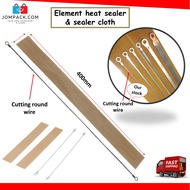 16" / 400MM Sealer Element & Cloth Impulse Sealer Heat Wire Element Cloth