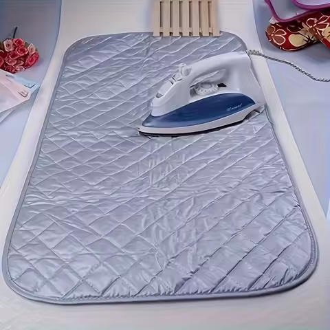 Foldable Ironing Board, Portable & Space-Saving for Home, Travel, Hotel. Quick & Easy Wrinkle Remova