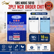 Uni Restaurant Order Chit Memo 80 Sheets 2Ply NCR Carbonless /Buku Bil Pesanan (S-3521)