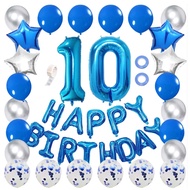 (SG Seller)10th Birthday Decoration for Boys, 10th Birthday, 10 Years Old, Double Digits,  Happy Birthday Set