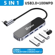 DTECH USB HUB Docking Station USB-C To HDMI/USB3.0 Splitter Converter Laptop Interface Extension 5 I