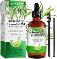 Rosemary Oil for Hair Growth &amp; Skin Care (4.04 fl.oz), Ginger Essential Oil,Belly Drainage Ginger Oil,Anti Cellulite Massage Ginger Oil,Promote Blood Circulation Relieve Muscle Soreness and Swelling