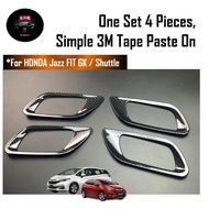 Xuming ฮอนด้าแจ๊ส /Fit GK GK3 GK5รถรับส่งมือจับประตูรถตัดคาร์บอนไฟเบอร์ภายในกรอบอุปกรณ์เสริมฝาครอบ