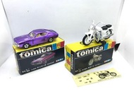 Tomy tomica 黑盒 30 2-2 黑盒 86 1-7 Toyota celica LB 2000gt Yamaha sports tx 750 Japan 日本製