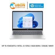 HP 15-FD0030TU NOTEBOOK (โน๊ตบุ๊ค)  INTEL I3-1315U / 8GB DDR4 / 256GB / WIN11 ประกันศูนย์ 2 ปี