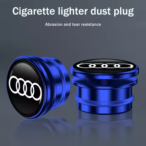 Car Cigarette Lighter Cover Aluminum Alloy Auto Lighter Button Plugs Dust Cover Car Accessories For 