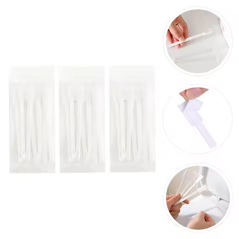 21Pcs Disposable Toilet Brush Set Non-Woven Head PP Handle Hygienic Bathroom Cleaning Tools for Corn