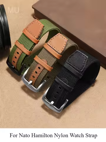 High Quality Nylon Watchbands for Rolex Seiko Hamilton Omega Khaki Field Retro Men Waterproof Breath