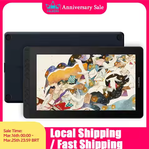 HUION New Arrival Kamvas 16(2021) Graphics Drawing Monitor Battery-free Digital Pen Tablet For Win/M