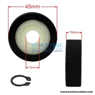 Elevator Door Lock Roller Use for Hyundai DK-RSL DK-RN4 45*15*12 OD45mm Width 15mm ID12mm 45x15x12