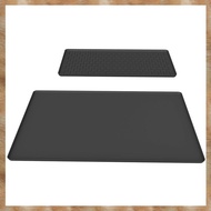 [K U Y G] Under Coffee Maker Espresso Machine Silicone Coffee Mat 40x60CM Non-Slip Bar Mat with Remo