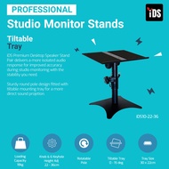 [iDS] Premium Tilting Studio Monitor Speaker Stand for Table and Floor, Hifi Speaker Computer Speakers Bookshelf Speaker