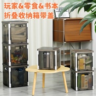 Collapsible Storage Crate Outdoor Camping Portable Large Capacity with Lid