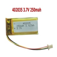 1PCS 3.7V 250mAh 402035 Li-po Rechargeable 042035 Battery for DVR Video Registrator 70mai Dash Cam M