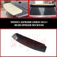 TOYOTA ALPHARD AH30 /TOYOTA VILLFIRE 2015-2021 REAR SPOILER LIP ATAP DEPAN ABS/CARBON LOOK ABS SKIRT