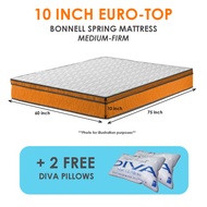 A-STAR Queen size 10inch Euro-Top Spring Mattress FREE DELIVERY FREE PILLOWS [SG INSTOCKS]