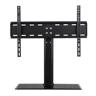 【In stock】Universal Table TV Stand for 26"-70" Height Adjustable Monitor Desk Bracket with Tempered Glass Base TS97 X3XE