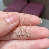 Japan Japan New Style Akado agete High-End Temperament u-Shaped Simple Texture Full Diamond Small Ho
