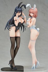 ENSOUTOYS 1/6 PVC figure 黑兔女郎葵 & 白兔女郎夏芽 含特典明信片