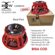 Speaker Komponen RDW 18LS2000 CBM ( Carbon ) Speaker Subwoofer RDW 18 LS 2000 CBM  18 Inch