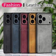 Casing For iPhone 17 16 15 Pro Max iPhone17 17Pro Max 17ProMax 16e 16Plus iPhone Air Sheepskin Leath