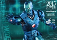 全新啡盒未開 Hot Toys Iron Man Mark III 藍色潛行會場限定版 New sealed Hottoys 1/6 MMS314 Iron Man Mark III Steath M