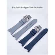 For Patek Philippe Nautilus Series Watch Strap Silicone Original 5711.5712.5726 Tape Factory 5980 25