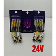 BOBLTECH 1 Piece Bayonet Flashing Led Light 1 Leg Ba15s 12V 24v