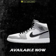 8.23  NK,AJJordan 1 Mid gray light smoke 554724 092 (Original quality 100%) Aj1 AJ sneakers&&&*