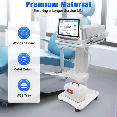 40kg/88LBS Salon Rolling Trolley Cart with Tray 68CM/26In SPA Beauty Salon Storage Equipment Machine