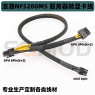 PP42 Wave NF5280 Server Dedicated GPU Wire Small 8P to Dual 8pin Graphics Card Power Cord