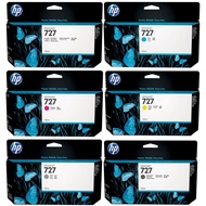 Genunie HP 727 HP 727B 130ml Designjet Ink Cartridge (Photo Black/ Matte Black/ Grey/ Cyan/ Magenta/