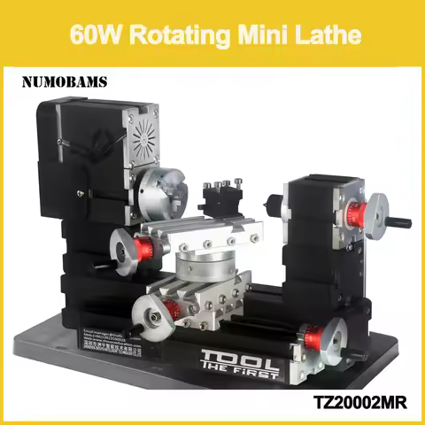 TZ20002MR 60W Metal Mini Rotating Lathe with Basement/12000rpm Big Power Machine
