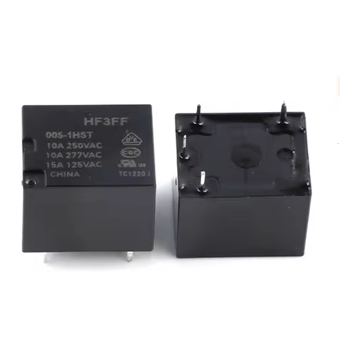 5pcs Power Relay HF3FF-005-1HST HF3FF-012-1HST HF3FF-024-1HST 5V 12V 24V 4PIN 10A 250V