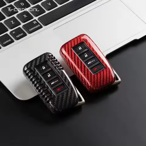 T-carbon Carbon Fiber Car Key Case Cover For Lexus NX ES GS RX IS RC LX 200 250 350 450H 300H ES200 