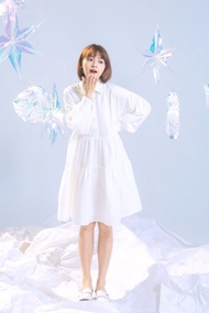 【LADY】白雪姬的三層奶油蛋糕 襯衫小洋裝 大尺碼