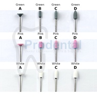 HIJAU MATA PUTIH Dental stone bur white pink green white pink green bur stone eye bur polish teeth